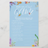 Maak uw eigen spel onder het Zee Baby shower (Voorkant)