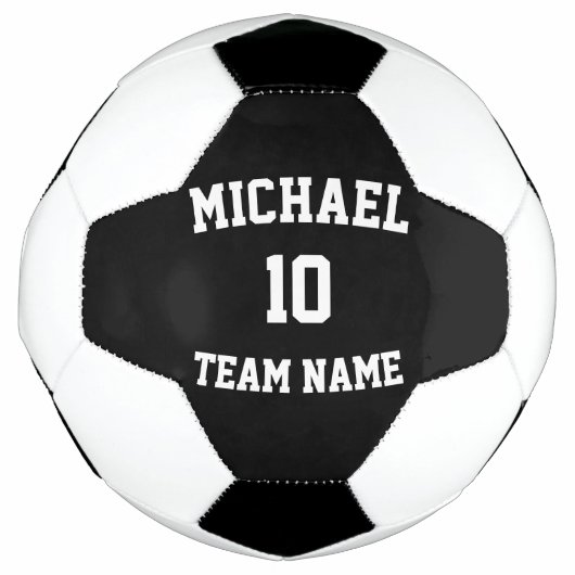 Maak Uw Eigen Team Naam Nummer Voetbal (Voorkant)