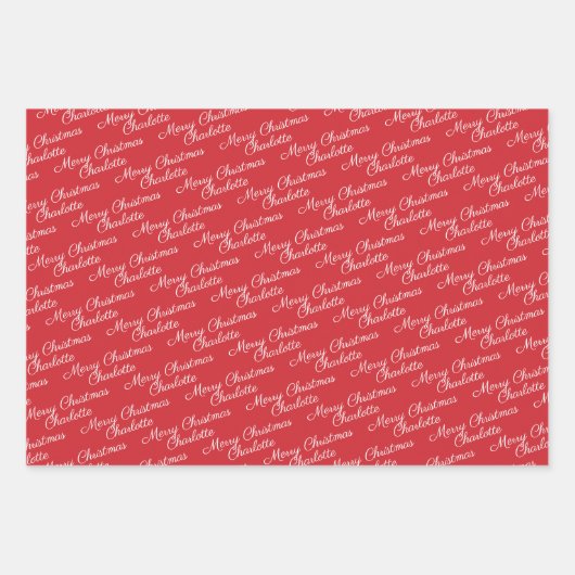 Maak uw eigen typografie gepersonaliseerd inpakpapier vel (Voorkant 2)