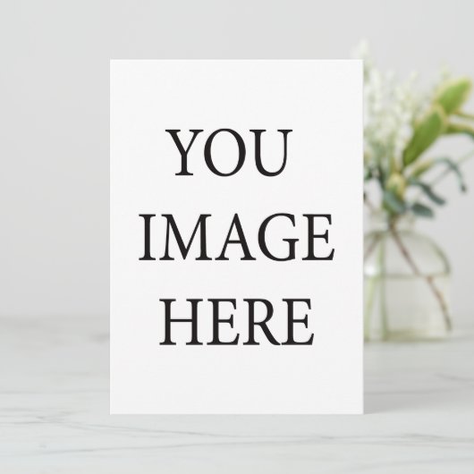 Maak Uw Eigen Uitnodiging (Staand voorkant)