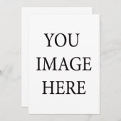 Maak Uw Eigen Uitnodiging (Voorkant / Achterkant)