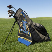 Maak uw eigen Unicorn Coat van Wapenblauw Embleem Golfhanddoek (Groen)