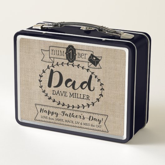 Maak uw eigen vaderdag nummer 1 Pap Monogram (Achterkant)