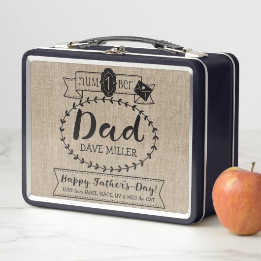 Maak uw eigen vaderdag nummer 1 Pap Monogram (In situ)