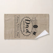 Maak uw eigen vaderdag nummer 1 Pap Monogram Handdoek (Handdoek)