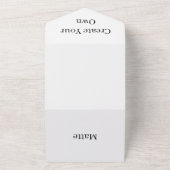 Maak uw eigen verlovingsfeest uitnodiging wit RSVP (Buitenkant)