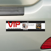 Maak uw eigen VIP pas 8 manieren aan Personeel Bumpersticker (Op auto)