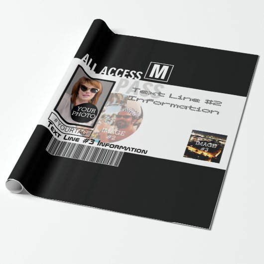 Maak uw eigen VIP pas 8 manieren aan Personeel Cadeaupapier (Uitgerold)