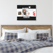 Maak uw eigen VIP pas 8 manieren aan Personeel Canvas Afdruk (Insitu (Slaapkamer))