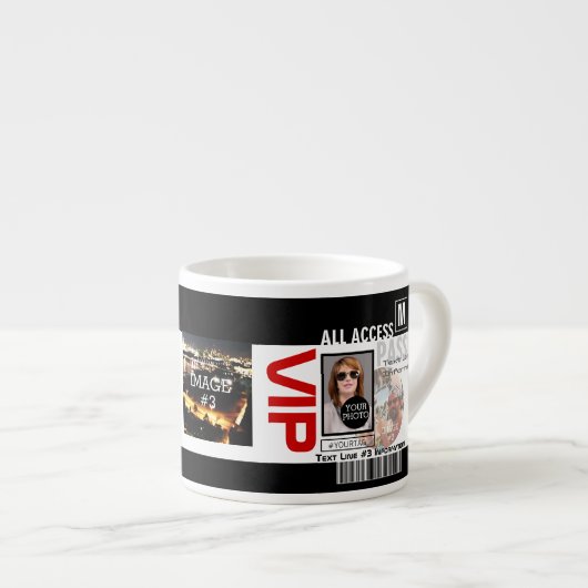 Maak uw eigen VIP pas 8 manieren aan Personeel Espresso Kop (Voorkant rechts)