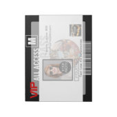 Maak uw eigen VIP pas 8 manieren aan Personeel Notitieblok (Gedraaid)