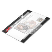 Maak uw eigen VIP pas 8 manieren aan Personeel Notitieblok (Schuin)