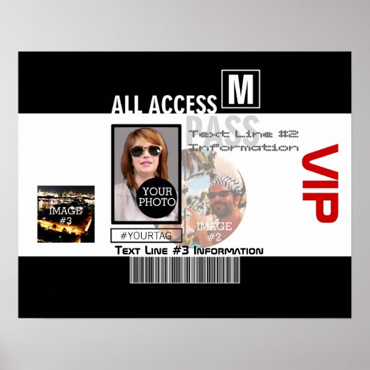 Maak uw eigen VIP pas 8 manieren aan Personeel Poster (Voorkant)