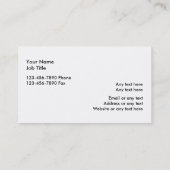 Maak uw eigen Visitekaartjes (Achterkant)