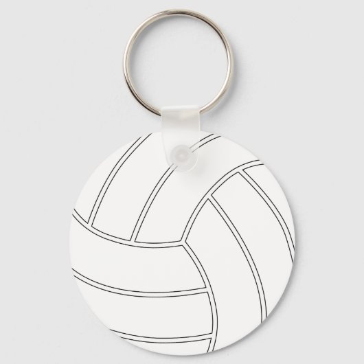 Maak uw eigen volleybalSleutelhanger Sleutelhanger (Achterkant)