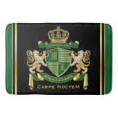 Maak uw eigen wapengekletter groen goudleeuwen badmat (Voorkant)