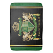 Maak uw eigen wapengekletter groen goudleeuwen badmat (Voorkant Verticaal)