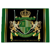 Maak uw eigen wapengekletter groen goudleeuwen groot cadeauzakje (Voorkant)