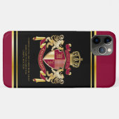 Maak uw eigen wapenschild Red Gold Lion Emblem Case-Mate iPhone Case (Achterkant (horizontaal))
