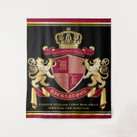 Maak uw eigen wapenschild Red Gold Lion Emblem