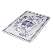 Maak uw eigen wapenschild Silver Horse Badmat (Gekanteld)