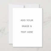 Maak Uw Eigen wit Magnetische Uitnodiging (Voorkant)