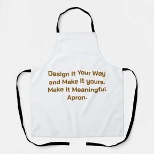 Maak uw gepersonaliseerde 26"x30" schort