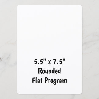Maak uw gepersonaliseerde 5,5" x 7,5" afgeronde vl programma