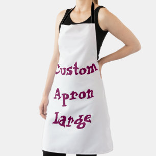 maak uw gepersonaliseerde grote eenvoudige keuken schort
