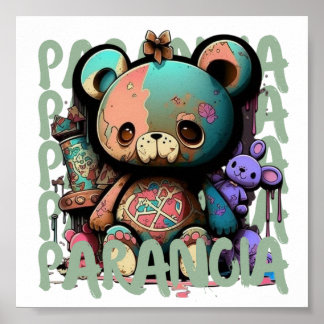 Maak uw huis gezelliger met een teddybeerposter poster