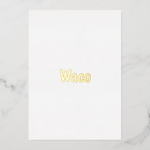 Maak Uw Merk Klassiek 5" x 7" Folie Uitnodiging