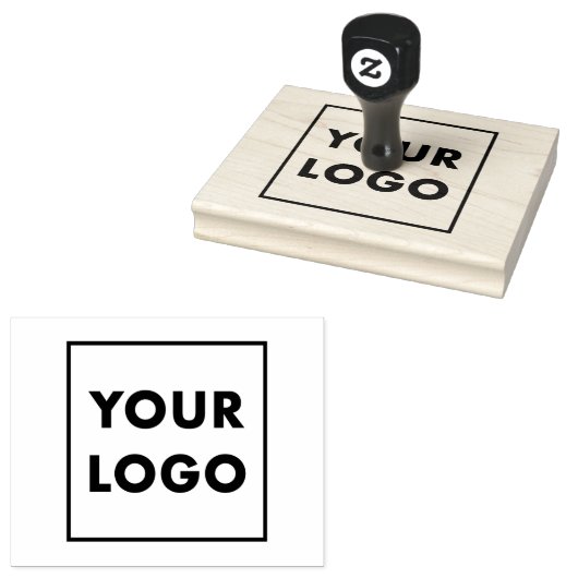 Maak uw professionele grote bedrijfslogo op maat rubberstempel (Gestempeld)