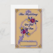 Maak uw speciale dag extra speciale uitnodiging (Voorkant / Achterkant)