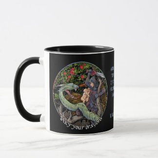 Maak uw tekeningen. Speciaal cadeau. Medieval art Mok