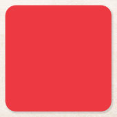 Maak uw websitebanner beter met een rode achtergro vierkante kartonnen onderzetter (Voorkant)