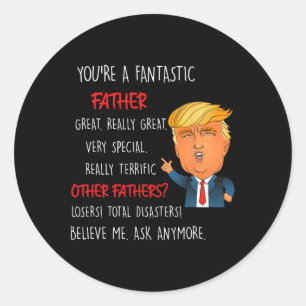 Maak Vaderdag Groot Weer Papa Grappig Doe Ronde Sticker