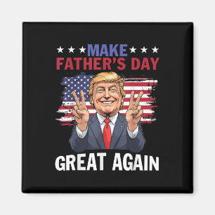 Maak Vaderdag weer geweldig Trump Patriottische Da Magneet