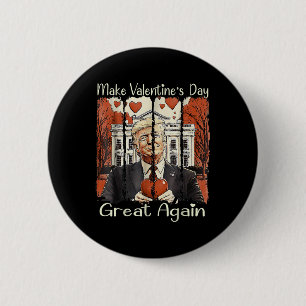 Maak Valentijnsdag weer geweldig Grappige Trump 20 Ronde Button 5,7 Cm