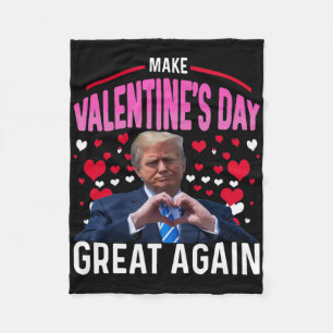 Maak Valentijnsdag weer geweldig, grappige Trump-a Fleece Deken