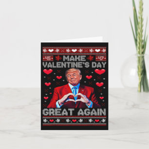 Maak Valentijnsdag weer geweldig, grappige Trump-a Kaart