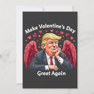 Maak Valentijnsdag weer geweldig Trump-geliefden Feestdagenkaart