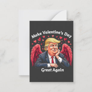 Maak Valentijnsdag weer geweldig Trump-geliefden Notitiekaartje