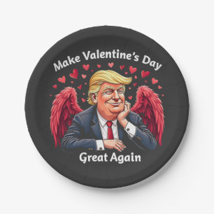 Maak Valentijnsdag weer geweldig Trump-geliefden Papieren Bordje
