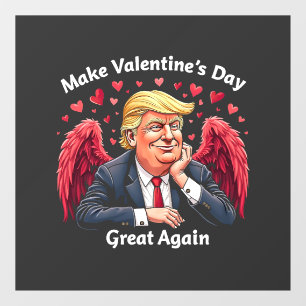 Maak Valentijnsdag weer geweldig Trump-geliefden Raamsticker
