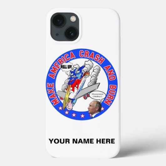 Maak van Amerika Crash & Burn Case-Mate iPhone Case (Achterkant)