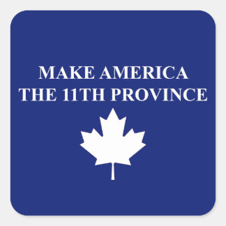 Maak van Amerika de elfde provincie Vierkante Sticker