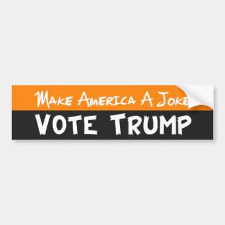 Maak van Amerika een grapje stem Trump Bumpersticker