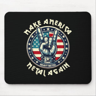Maak van Amerika weer Trump Rock Heavy Music Muismat
