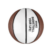 Maak van Basketball uw leven!™ Aangepaste Mini Bas Basketbal (Verticaal)