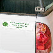 Maak van Creëer je eigen DIY Irish St. Patrick's D Bumpersticker (Op Truck)